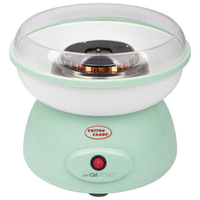Clatronic ZWM3478 Macchina per zucchero filato 500 W elemento riscaldante al quarzo colore Mint