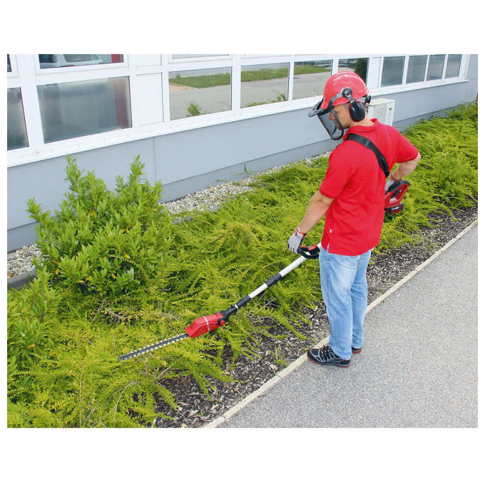 Einhell Tagliasiepi Telescopico a Batteria GE-HH 18-45 Li T per Potatura e Manutenzione Del Giardino