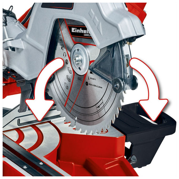 Einhell Troncatrice Radiale Te-Sm 254 Dual per Fai da Te Seghe a Nastro per Ferro e Metalli