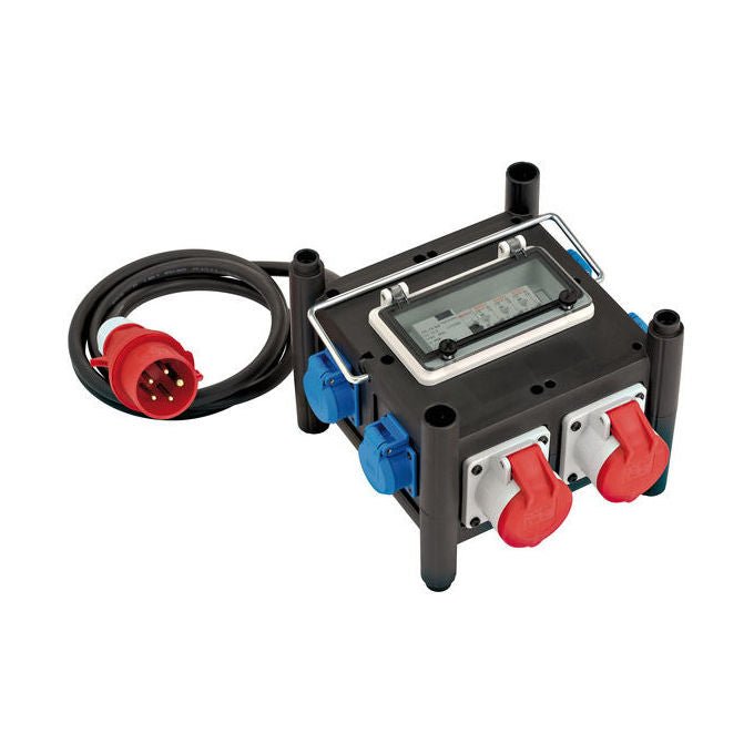 Brennenstuhl 4007123654475 Stazione di Distribuzione Elettrica 230-400 V 16 A 5x230V IP44 H07RN-F 2 m colore Nero