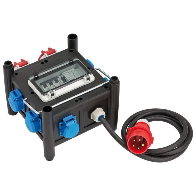 Brennenstuhl 4007123654475 Stazione di Distribuzione Elettrica 230-400 V 16 A 5x230V IP44 H07RN-F 2 m colore Nero
