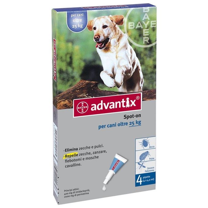 BAYER Advantix Spot On Cani Fino A 25 Kg FR-096230