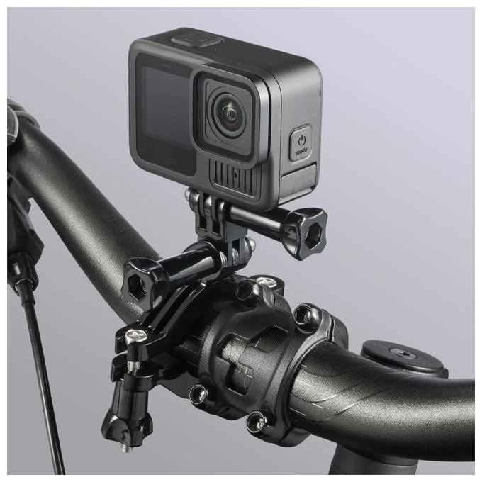 Hama 00004562 Large Supporto Passivo per Action Camera Compatibile GoPro Orientamento Orizzontale-Verticale Regolabile Girevole colore Nero