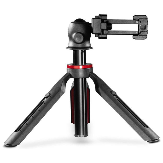 Hama 00004679 Solid 80 Ball Treppiede per Smartphone e Fotocamera Digitale Altezza Max 80 cm con Testa a Sfera e Bluetooth 5.3 colore Nero