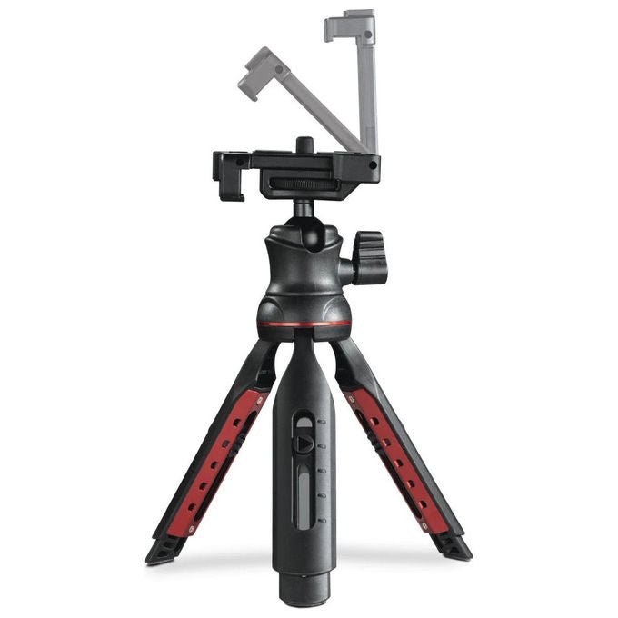 Hama 00004679 Solid 80 Ball Treppiede per Smartphone e Fotocamera Digitale Altezza Max 80 cm con Testa a Sfera e Bluetooth 5.3 colore Nero