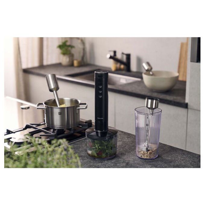 Zwilling XTEND Frullatore immersione senza fili 250 W 3 velocita' Batteria ricaricabile 12 V colore Nero