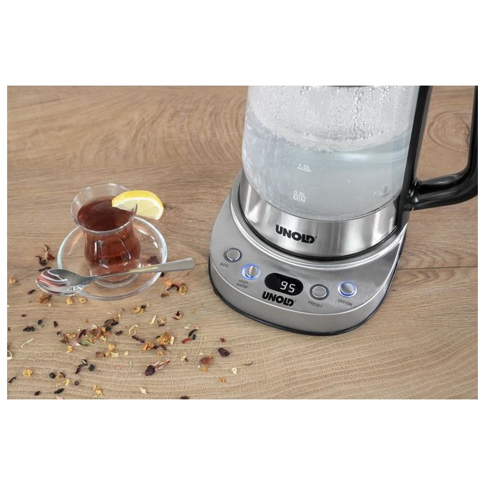 Unold 18215 Selin Samowar 1 7 L 1800 W Funzione 2 in 1 Acciaio inox colore Acciaio inox