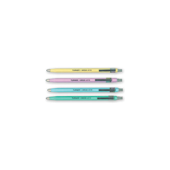 Arda 4019PBAR Turner Portamine 2 mm gradazione B fusto esagonale affilamine integrato confezione 20 pz colore Multicolore