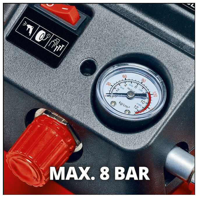 Einhell Compressore A Batteria Te-Ac 36-6-8 Li Serbatoio Da 6 Litri Motore Senza Olio Ideale Per Fai Da Te E Lavori Vari
