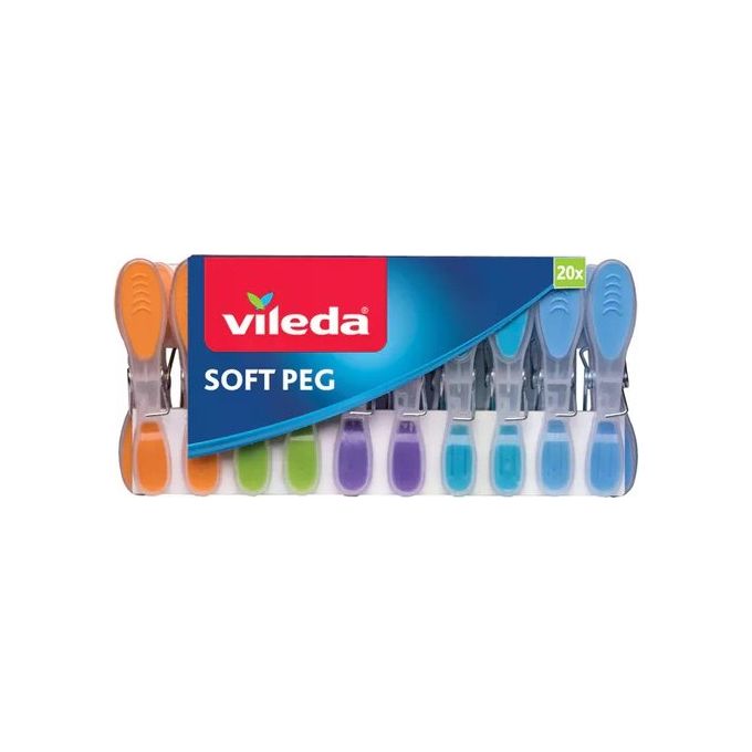 Vileda Mollette Bucato Soft Peg Colori Assortiti