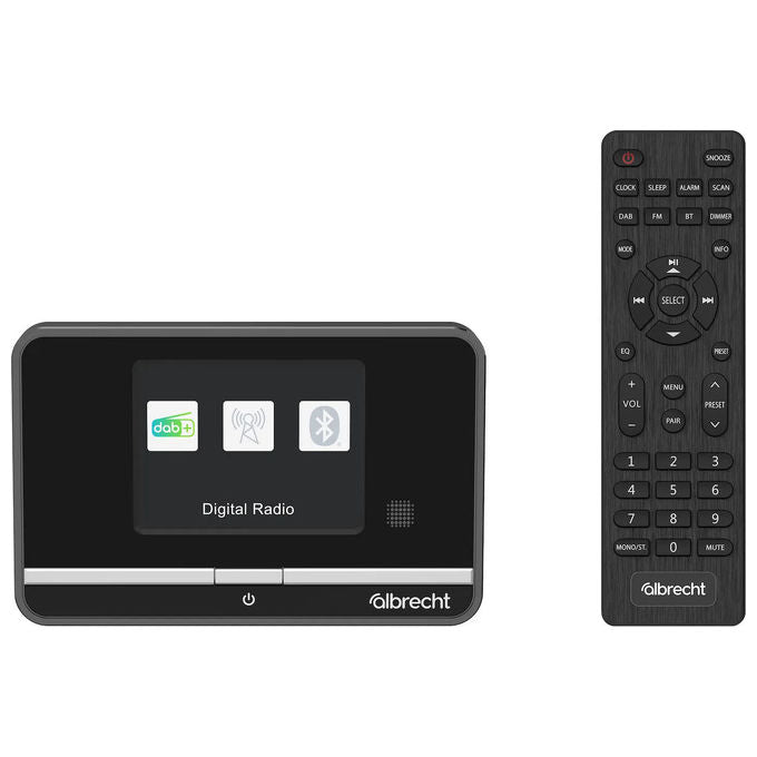 Albrecht DR521 DAB+ UKW Sintonizzatore Radio con Bluetooth Display 3.2'' colore Nero