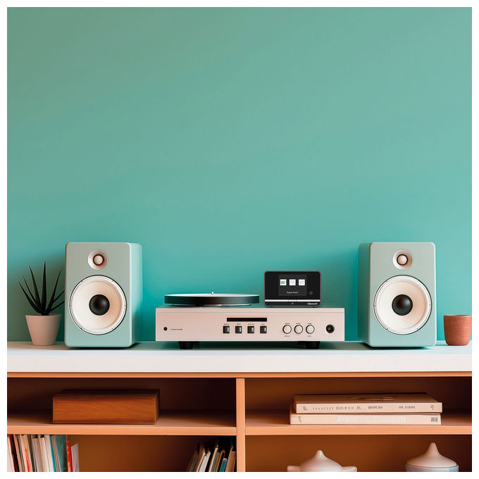 Albrecht DR521 DAB+ UKW Sintonizzatore Radio con Bluetooth Display 3.2'' colore Nero