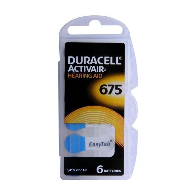 Duracell Pila Bottone Hearing Aid 6 Pezzi Da675