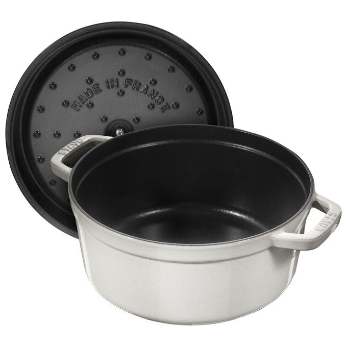 Zwilling 40501-413-0 STAUB LA COCOTTE Pirofila casseruola 5,25 L Ghisa smaltata Diametro 26 cm colore white truffle