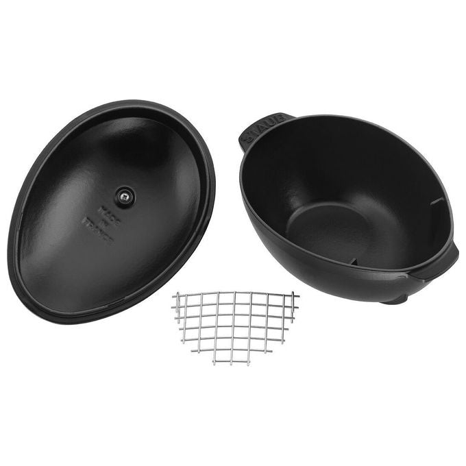 Staub 40509-494-0 Cozziera in Ghisa per Cozze Capacita' 2.00 L Diametro 25 cm colore Nero
