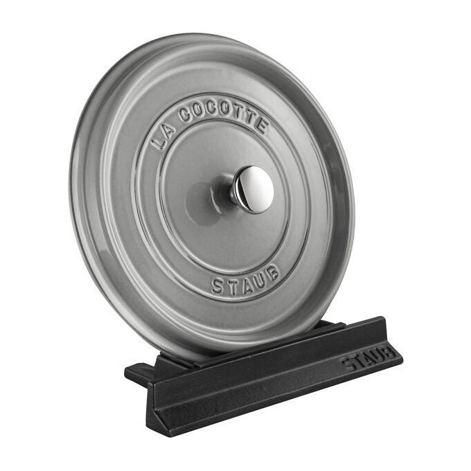 Staub 40511-364-0 Supporto per Coperchio in Ghisa Resistente fino a 250°C Lavabile in Lavastoviglie colore Nero