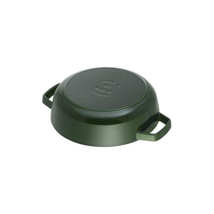 ZWILLING 40511-478-0 STAUB BRAISERS Padella per saute' Rotondo 28 cm Capacita' 3,7 L Ghisa Smaltata Induzione Cottura Forno fino a 240 °C colore Verde