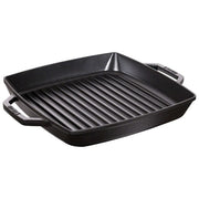 Staub 40511-683-0 Griglia 2 Manici 28 x 28 cm in Ghisa colore Nero