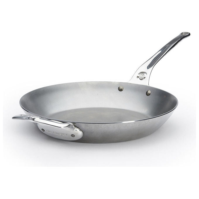 De Buyer 40533-04 Mineral B Pro Padella Acciaio al Carbonio 32 cm colore Argentato