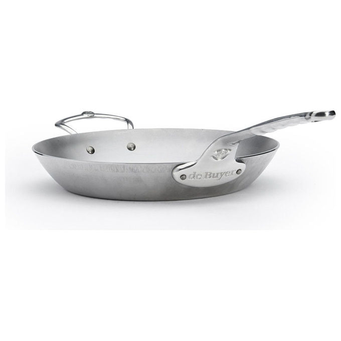 De Buyer 40533-04 Mineral B Pro Padella Acciaio al Carbonio 32 cm colore Argentato
