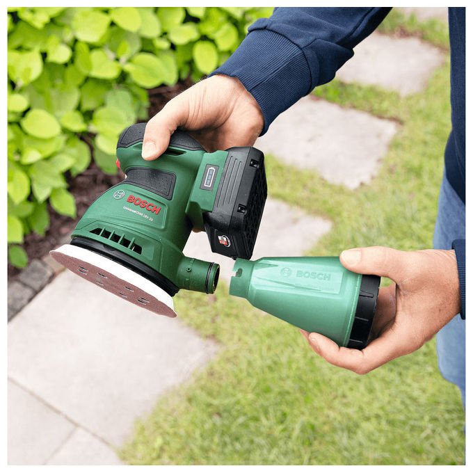 Bosch 4053423251470 Levigatrice orbitale Alimentazione a batteria 18 V Batteria rimovibile colore Verde