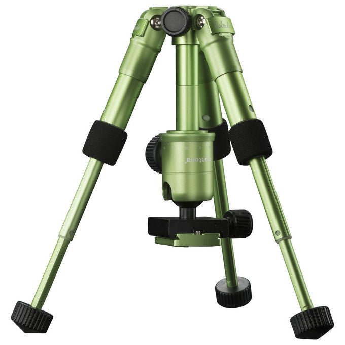 Mantona 21186 Kaleido Mini Treppiede Fotografico da Tavolo e Viaggio con Testa a Sfera e Piastra a Sgancio Rapido Altezza 13,5 49,5 cm Carico Massimo 5 Kg colore Verde Lime Metallico