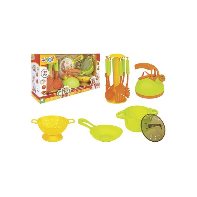 Globo Playset Accessori Cucina 12 Pezzi per Chef Italia
