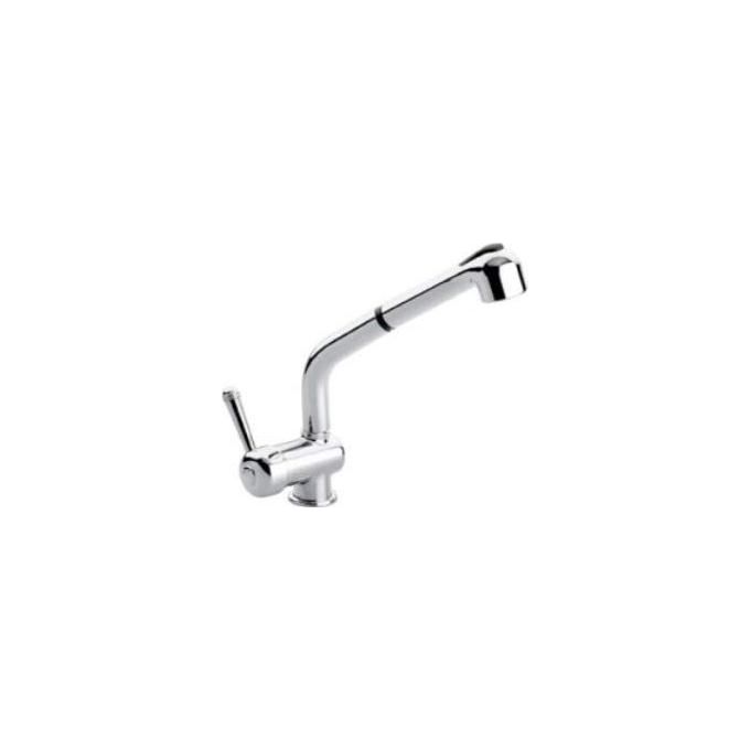 Emmevi 4066 Laguna Miscelatore Monocomando con  Canna alta e Doccetta estraibile Avena