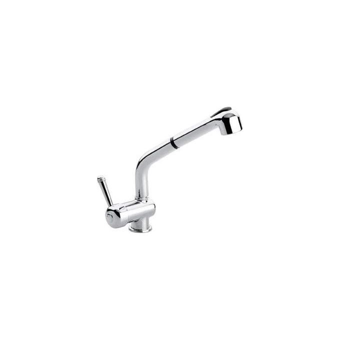 Emmevi 4066 Laguna Miscelatore Monocomando con Canna alta e Doccetta estraibile