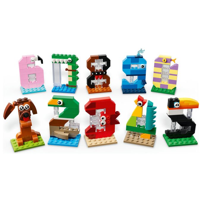 Lego 40807 Iconic Set Costruzioni Numeri del Compleanno 281 Pezzi 10 Animali da 6 anni