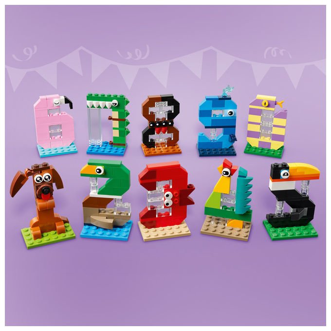 Lego 40807 Iconic Set Costruzioni Numeri del Compleanno 281 Pezzi 10 Animali da 6 anni