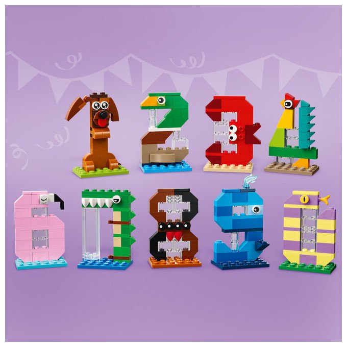 Lego 40807 Iconic Set Costruzioni Numeri del Compleanno 281 Pezzi 10 Animali da 6 anni