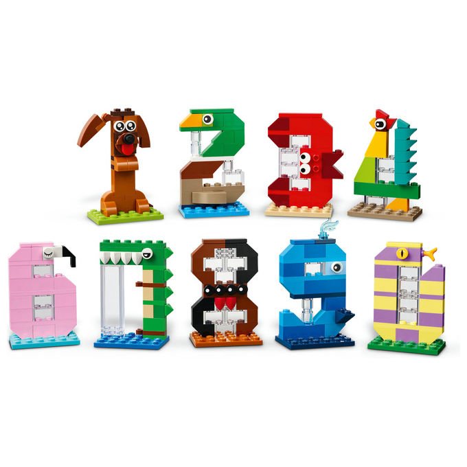 Lego 40807 Iconic Set Costruzioni Numeri del Compleanno 281 Pezzi 10 Animali da 6 anni