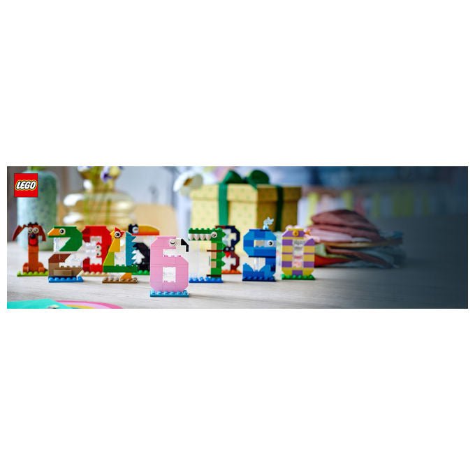 Lego 40807 Iconic Set Costruzioni Numeri del Compleanno 281 Pezzi 10 Animali da 6 anni