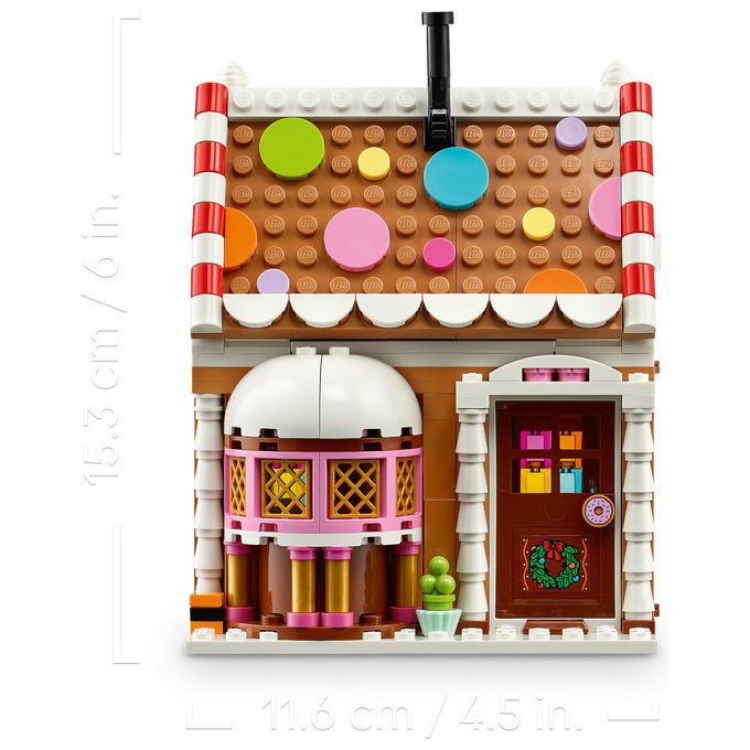 Lego 40809 Casa di Pan di Zenzero Festiva Set da Costruzione con Minifigure di Babbo Natale 498 pezzi colore Multicolore