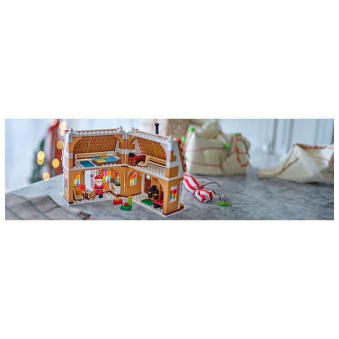 Lego 40809 Casa di Pan di Zenzero Festiva Set da Costruzione con Minifigure di Babbo Natale 498 pezzi colore Multicolore