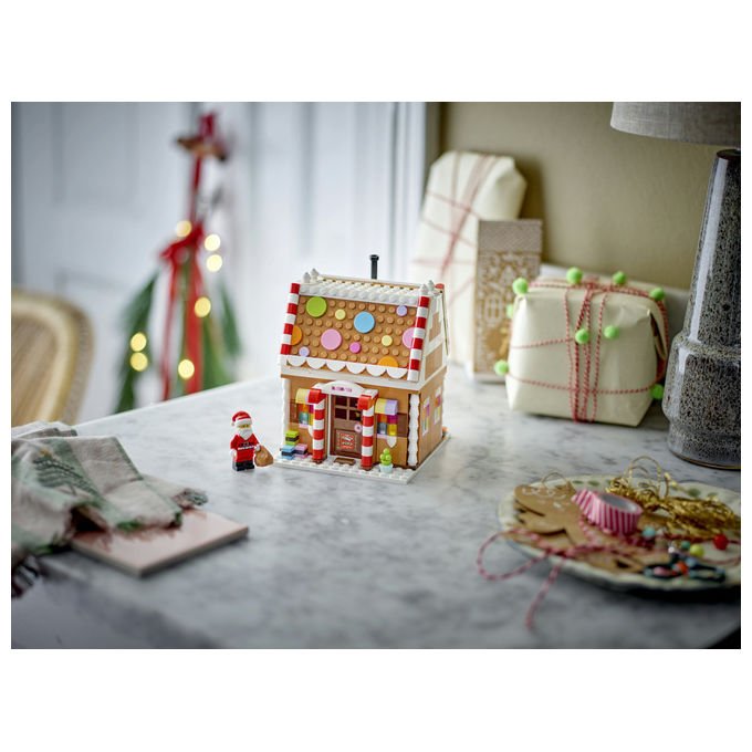 Lego 40809 Casa di Pan di Zenzero Festiva Set da Costruzione con Minifigure di Babbo Natale 498 pezzi colore Multicolore