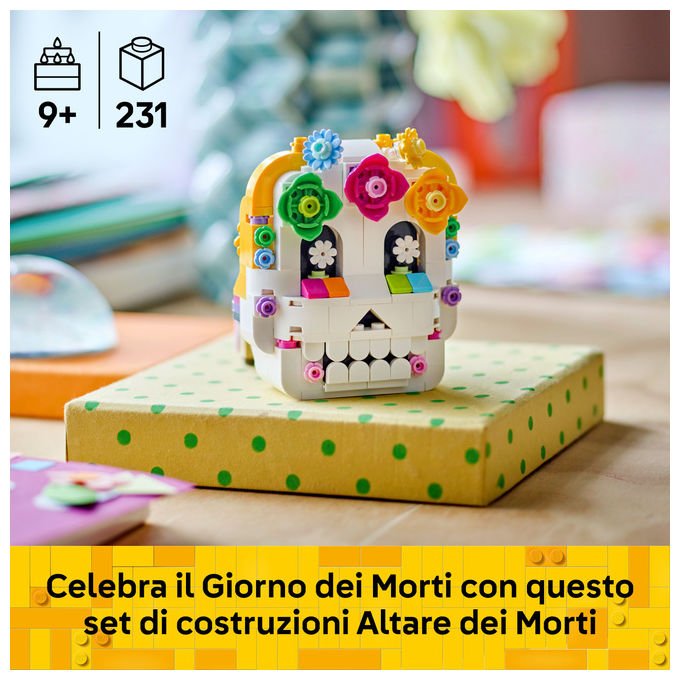 Lego 40811 Altare dei Morti Kit di Arti e Mestieri Fai da Te con Teschio Decorativo 231 pezzi colore Multicolore