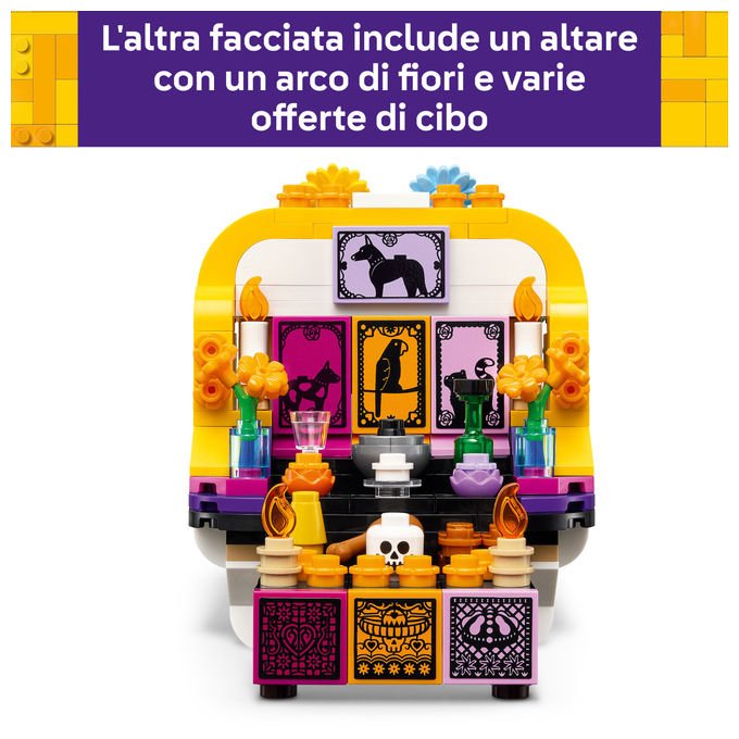 Lego 40811 Altare dei Morti Kit di Arti e Mestieri Fai da Te con Teschio Decorativo 231 pezzi colore Multicolore