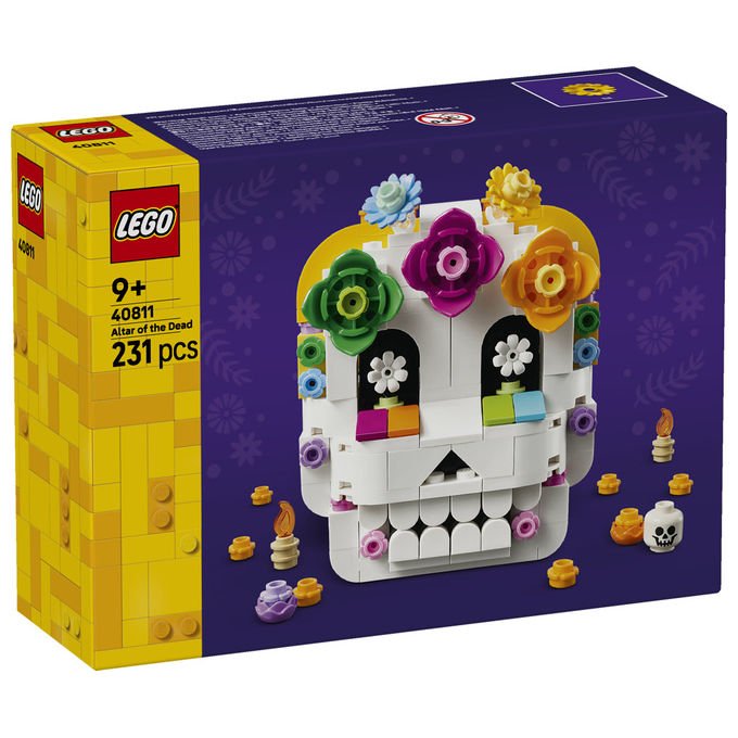 Lego 40811 Altare dei Morti Kit di Arti e Mestieri Fai da Te con Teschio Decorativo 231 pezzi colore Multicolore