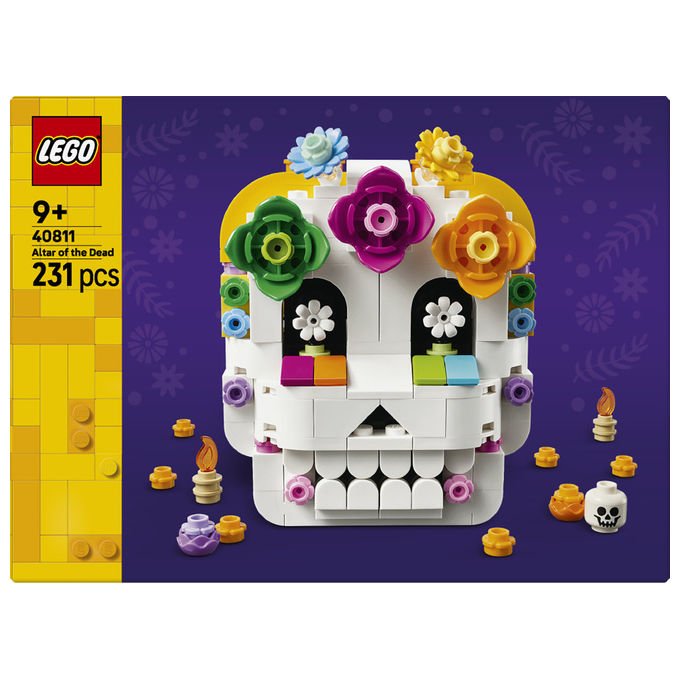 Lego 40811 Altare dei Morti Kit di Arti e Mestieri Fai da Te con Teschio Decorativo 231 pezzi colore Multicolore