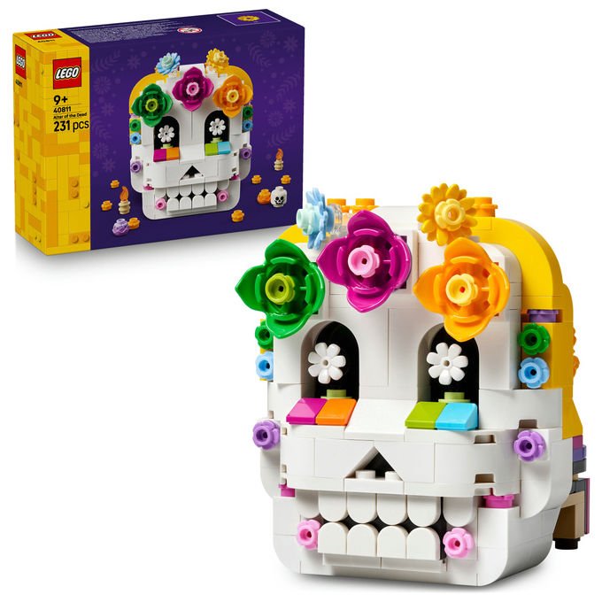 Lego 40811 Altare dei Morti Kit di Arti e Mestieri Fai da Te con Teschio Decorativo 231 pezzi colore Multicolore