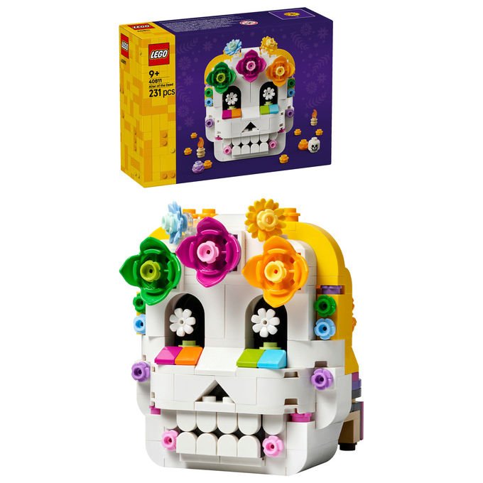 Lego 40811 Altare dei Morti Kit di Arti e Mestieri Fai da Te con Teschio Decorativo 231 pezzi colore Multicolore