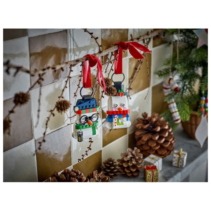 Lego 40812 Pupazzi di Neve Ornamentali Set da Costruzione 168 Pezzi per Bambini da 6 Anni in Su colore Multicolore
