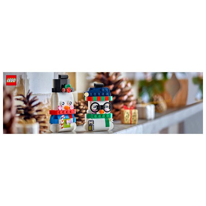Lego 40812 Pupazzi di Neve Ornamentali Set da Costruzione 168 Pezzi per Bambini da 6 Anni in Su colore Multicolore