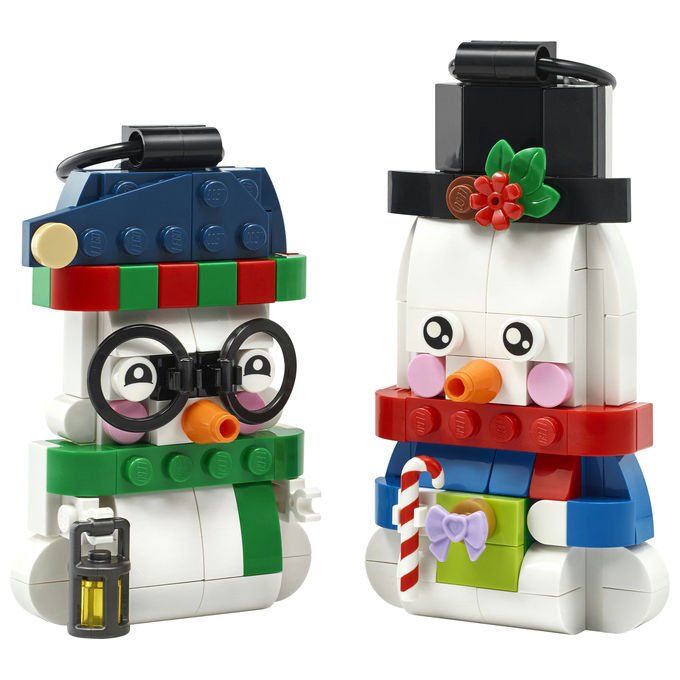 Lego 40812 Pupazzi di Neve Ornamentali Set da Costruzione 168 Pezzi per Bambini da 6 Anni in Su colore Multicolore
