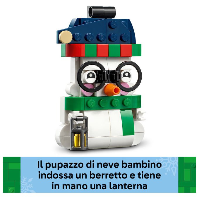 Lego 40812 Pupazzi di Neve Ornamentali Set da Costruzione 168 Pezzi per Bambini da 6 Anni in Su colore Multicolore