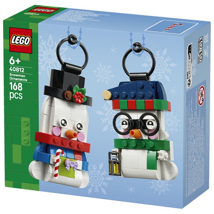 Lego 40812 Pupazzi di Neve Ornamentali Set da Costruzione 168 Pezzi per Bambini da 6 Anni in Su colore Multicolore