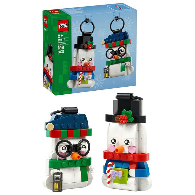 Lego 40812 Pupazzi di Neve Ornamentali Set da Costruzione 168 Pezzi per Bambini da 6 Anni in Su colore Multicolore