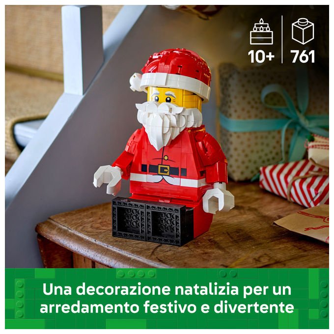 Lego 40820 Grande Minifigure di Babbo Natale Set da Costruzione 761 pezzi 27 cm colore Multicolore
